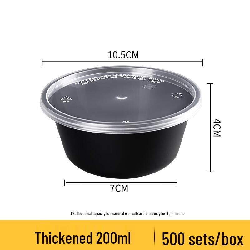 Одноразовые пластиковые суповые миски с крышками