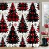 Merry Christmas Shower Curtain, Bathroom Decor Christmas snowflake Shower Curtain, home decoration Christmas Curtain with Hooks
