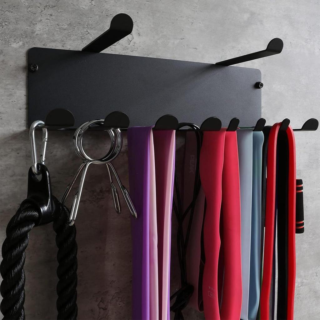 Gym Accessory Rack Gym Equipment Storage Wall-Mounted Heavy-Duty Shelves Organizer Space-Saving Hanger Multi-Purpose For