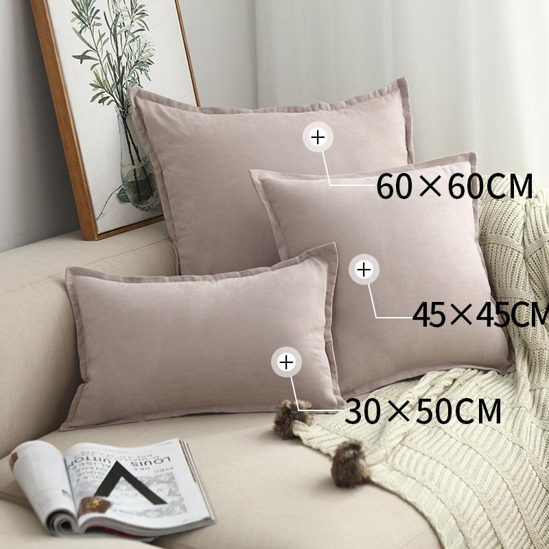 Față de pernă pătrată cu volane, lux nordic ușor, pentru canapea sau pat