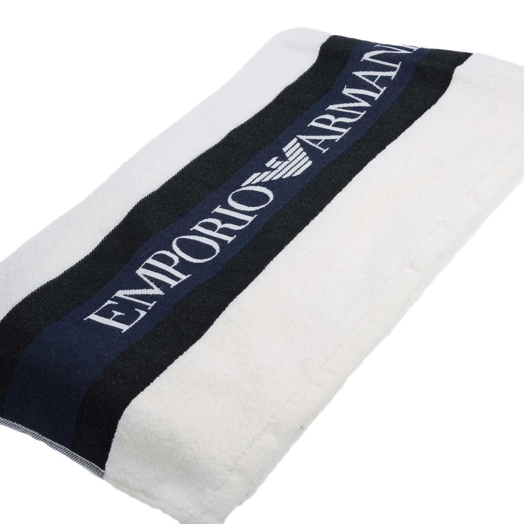Emporio Armani Logo Woven Towel