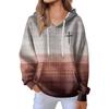 Women's Fashion Casual Long Sleeve Solid Color Hooded Sweatshirt Tops