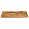 VidaXL Dessus de table 90x80x2,5 cm bord vivant bois massif manguier, dessus de table en bois, dessus de table d'appoint, 370363