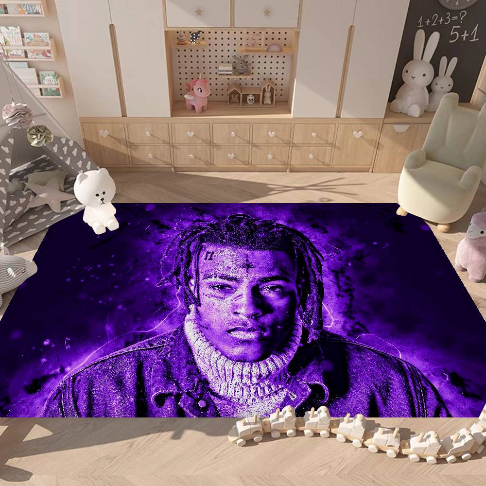 X-XXXTentacions 17 Rapper Floor Mat Retro Multiple Choice Living Room Kitchen Rug Non-Slip Modern Home Decor