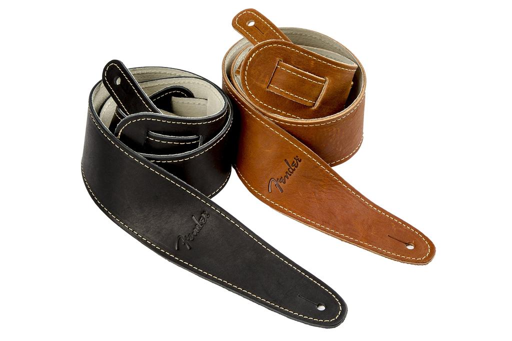 Fender Ball Glove Leather Strap, Black