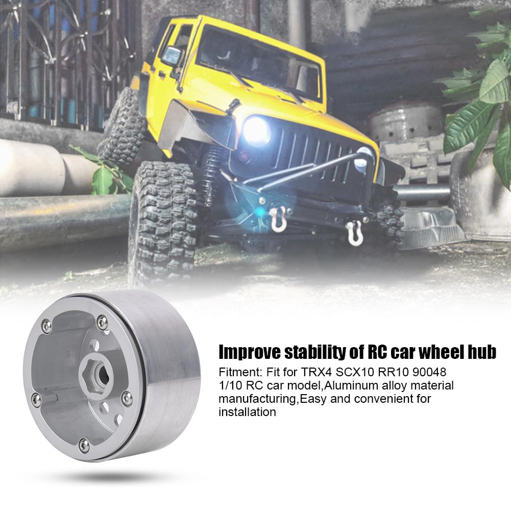 4pcs 2.2inch Aluminum Alloy Wheel Hubs for 1 10 Scale RC Car Accessory Hole TypeSilver