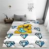 Mike-cracks Game Cartoon Dog Blanket Cover Diamond Love Wool Throw Blankets Home Couch Decoration Soft Warm Bedspread