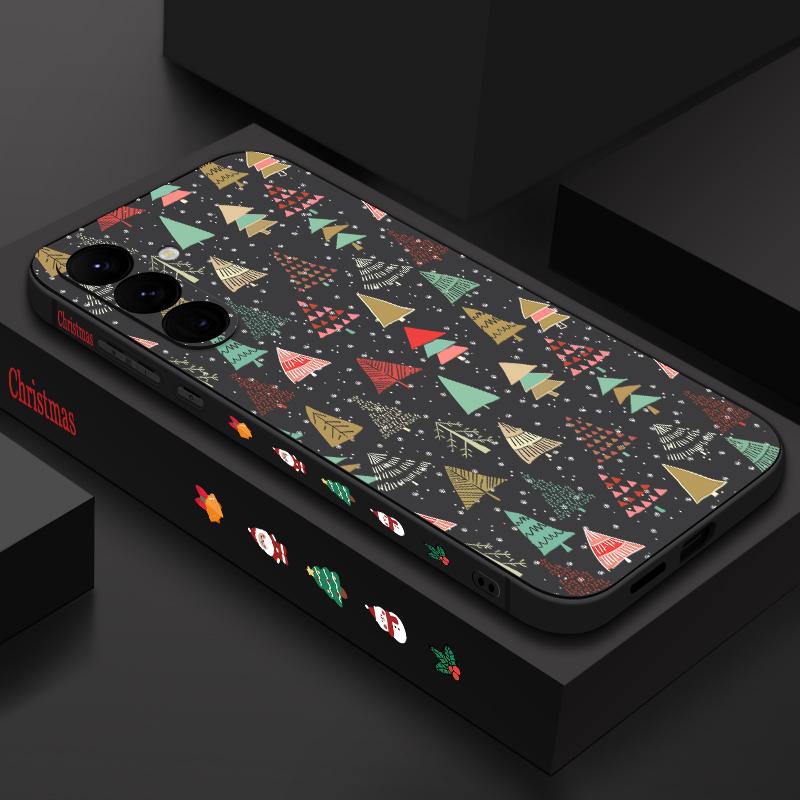 Christmas Phone Case For Samsung Galaxy A56 A17 A26 A16 A36 A55 A54 A53 A15 S24 S25 FE S25 S22 S23 Ultra Shockproof Lanyard Cover