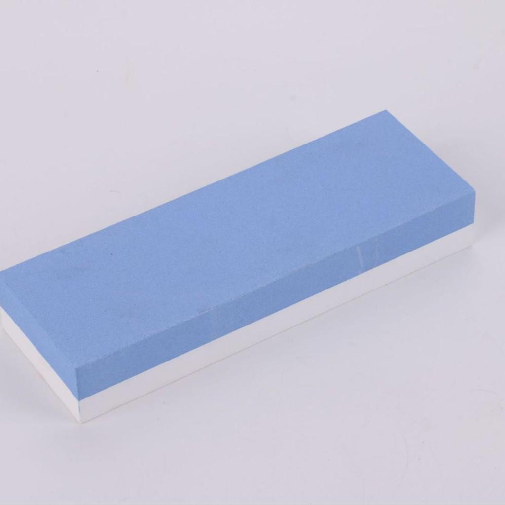 Blue & White Double-Sided Corundum Sharpening Stone - Fine Grinding Kitchen Whetstone with Multi-Specification Options.
