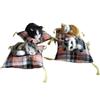 Simulation Cats Doll Ornament Realistic Furry Plush Animal with Cushion Mat Desktop Doll for Home Bedroom Decoration
