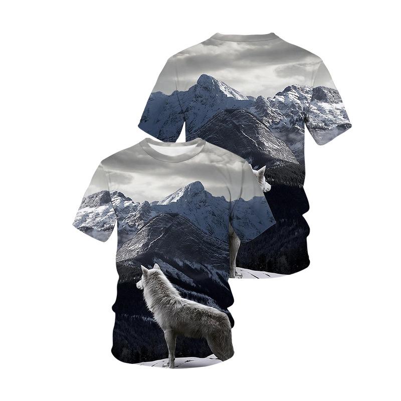 

Летние мужские футболки с 3D принтом животных и собак, модные повседневные спортивная одежда с круглым вырезом и короткими рукавами, крутые уличные топы больших размеров 5XL