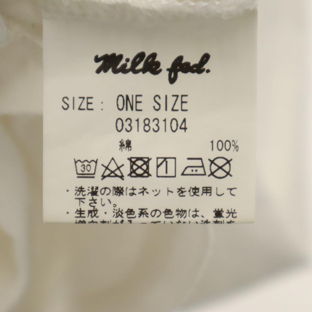 MILKFED. Short sleeve BIG silhouette T-shirt ONE white Women Used