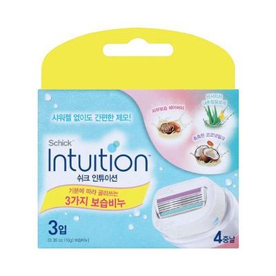 Chic Intuition Rasierklingen, 3 Stück, 4 Sorten, wähle 1 (Zitronenbeere/Natur/Kokosnuss/Mix)