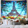 Parisian Eiffel Tower Romance Tapestry Room Decoration Wall Hanging for Living Room Bedroom, dormitory, Birthday and Christmas gifts