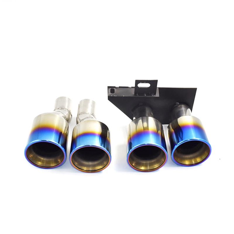 BMW 5 Series F10/F18 M5-Style Quad Exhaust Tailpipes, Stainless Steel & Carbon Fiber for 520, 525, 530li.