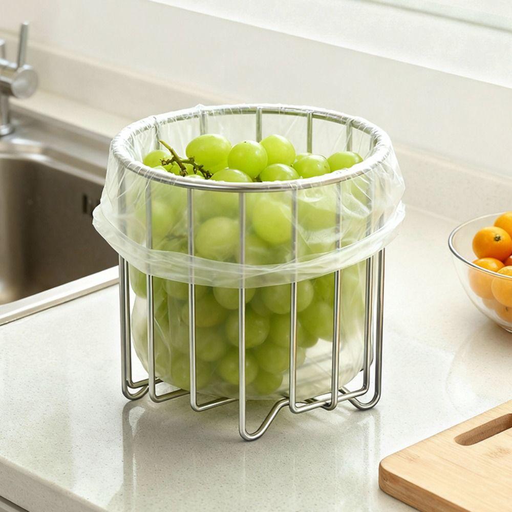 Stainless Steel Sink Garbage Organizer Multifunctional Kitchen Storage Rack  Organizational Tool