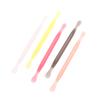 2Pcs Nail Cuticle Pusher Plastic Double End Reusable Manicure Cuticle Dead Skin Remove Pedicure Sticks Nail Art Clean Care Tool