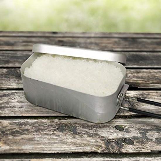 Sundry Mesting Measurement Aluminum Rice Cooker Square Outdoor Camping Mountaineering Cooking Lightweight