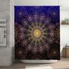 Beautiful And Intricate Pattern Shower Curtain Waterproof And Mildew Proof Bathroom Curtain Modern Home Decoration