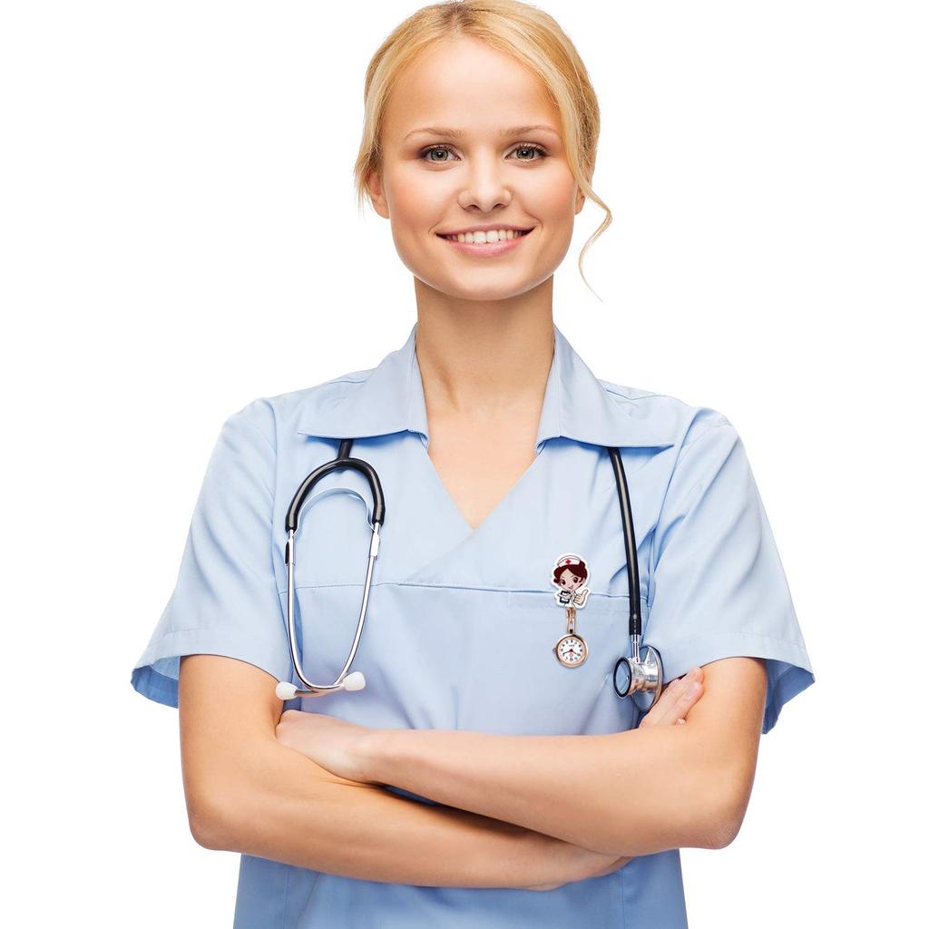 Pocket Nurse Lancardo Pocket Easy To Inverted Perfect for Nursery Anniversary Gold Watch, Watch, Watch, Icon, Read, Dial, Cute, Workers, Caregivers,