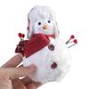 Cartoon Scarf and Hat Snowman Figurine Plush Toy Cartoon Festival Snowman Stuffed Dolls Winter Christmas Desktop Decors