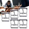 5pcs Square Center Bar Metal Replacement Buckle Single Prong Buckle  Leather Craft