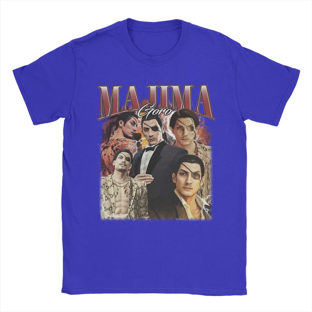 Men TShirt Majima Goro Yakuza Casual Pure Cotton Tees Short Sleeve T Shirt Crewneck Tops Original