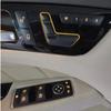Door Lock Unlock Button Cover Sticker Window Glass Lift Button Sticker For Mercedes Benz A B C E GLA CLA CLS GLK GL ML GLE Class