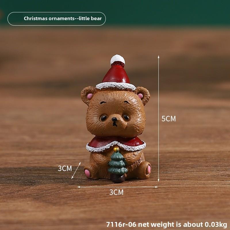 Mini Christmas Action Figure Cartoon Model Toy Decoration Doll Gift Children