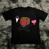 Domo Kun Funny Pattern Daily Print TShirts Vintage Y2k Tops Casual Loose Streetwear Rock Gothic ShortSleeves Tops Unisex