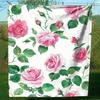 1pc Blanket with vintage floral pattern - Polyester fabric, machine washable, perfect for sofa, bed, office and travel