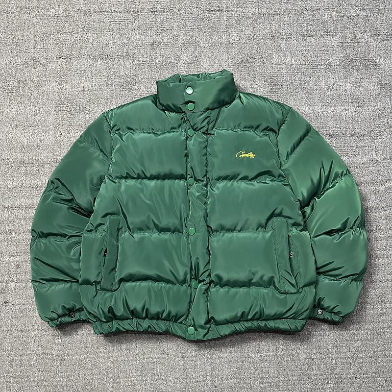 CRTZRTW 2024 Men's Trendy Hip Hop Stand Collar Winter Cotton Jacket