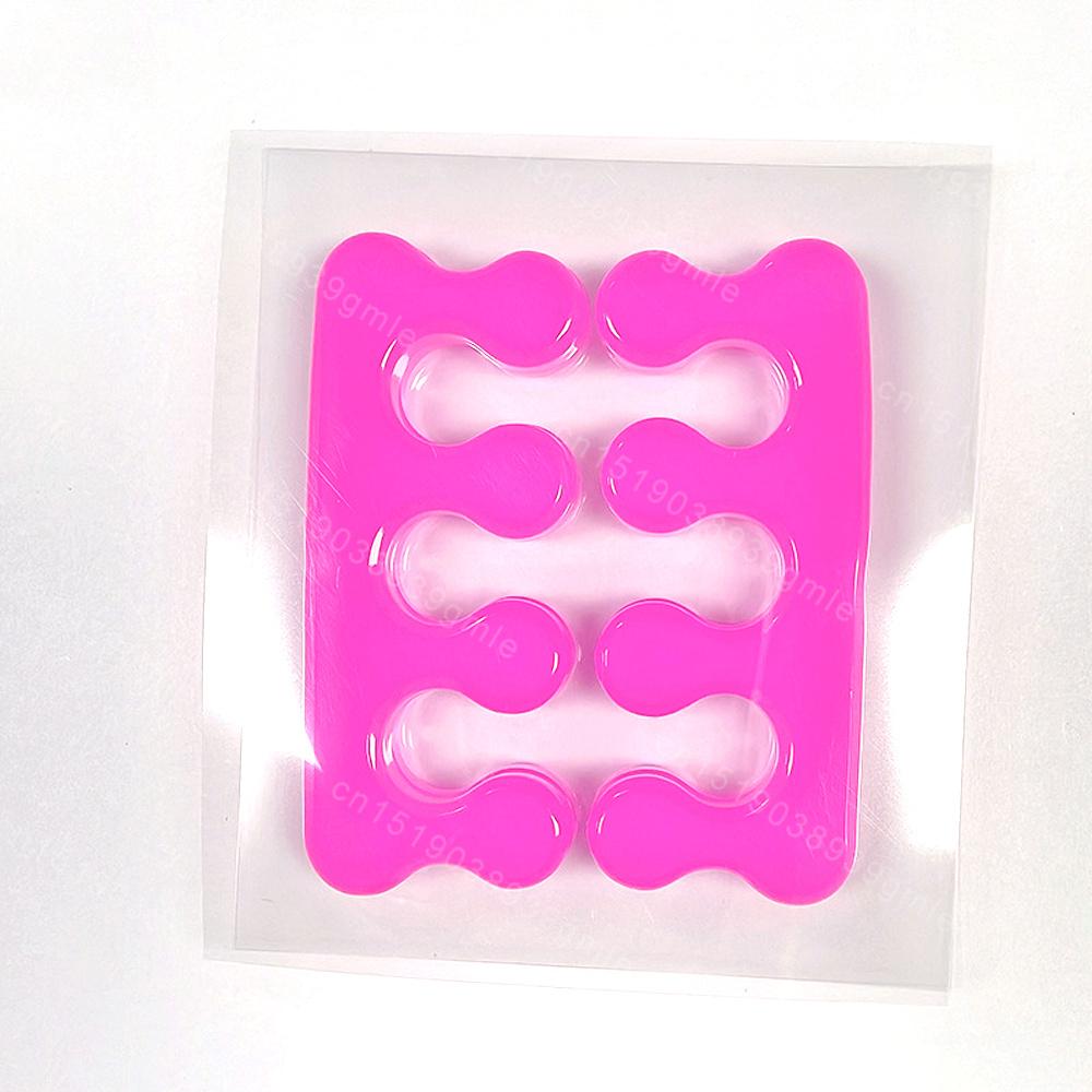 1pair Silicone Finger Toe Separator Soft-Silicon 4 Colors Flexible Finger Toe Spacers for Nail Polish Pedicure Tools