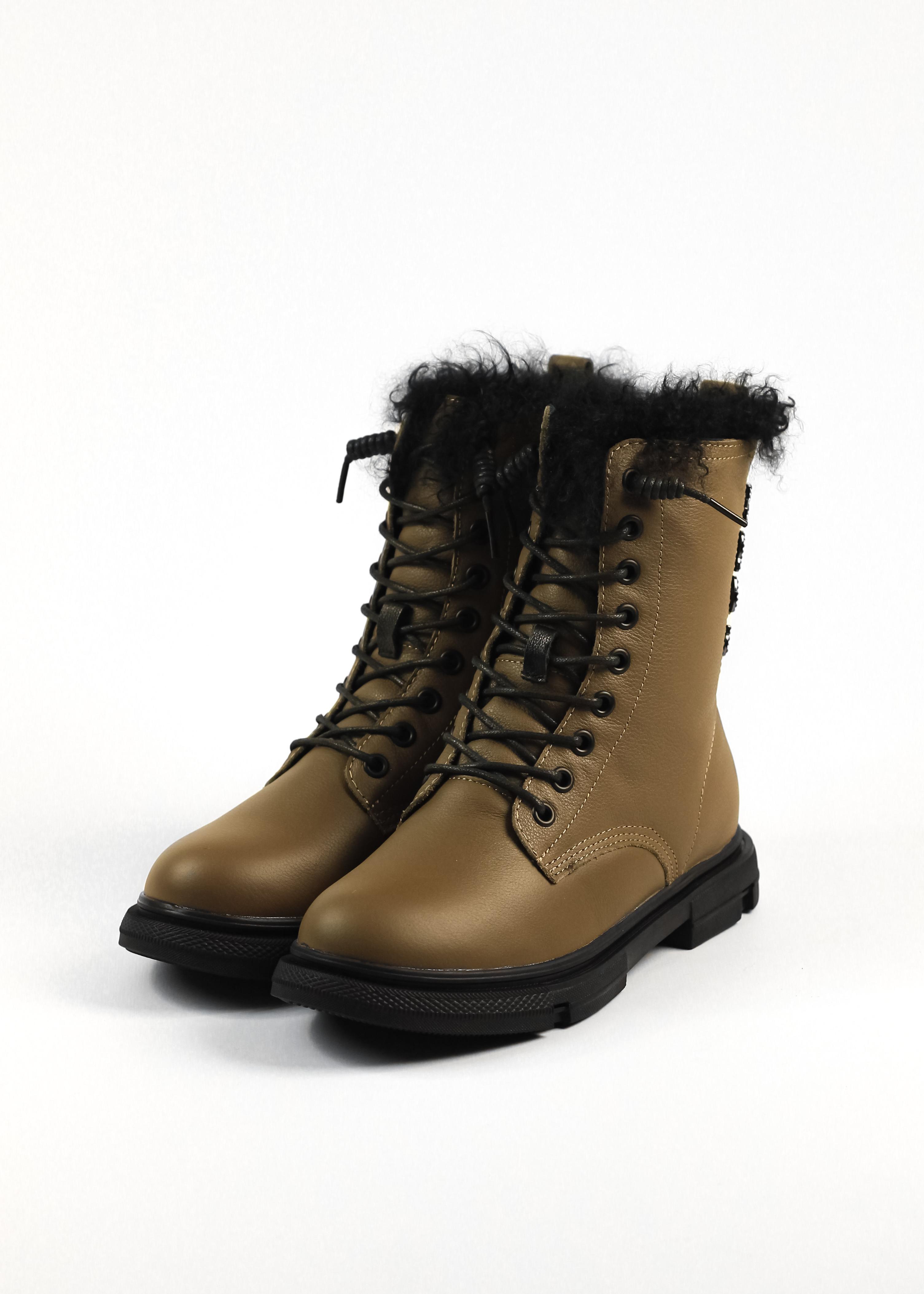 

Черевики високі Berkonty 9091 36 39 армія зелений колір