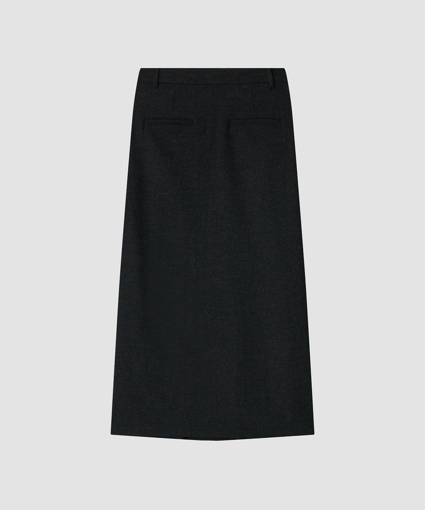 Deolil Ever Pleats Wool Skirt_Charcoal