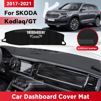 For SKODA Kodiaq GT 2017-2021 Car Dashboard Cover Mat Sun Shade Pad Avoid Light Mat Instrument Carpet Protection Accessories