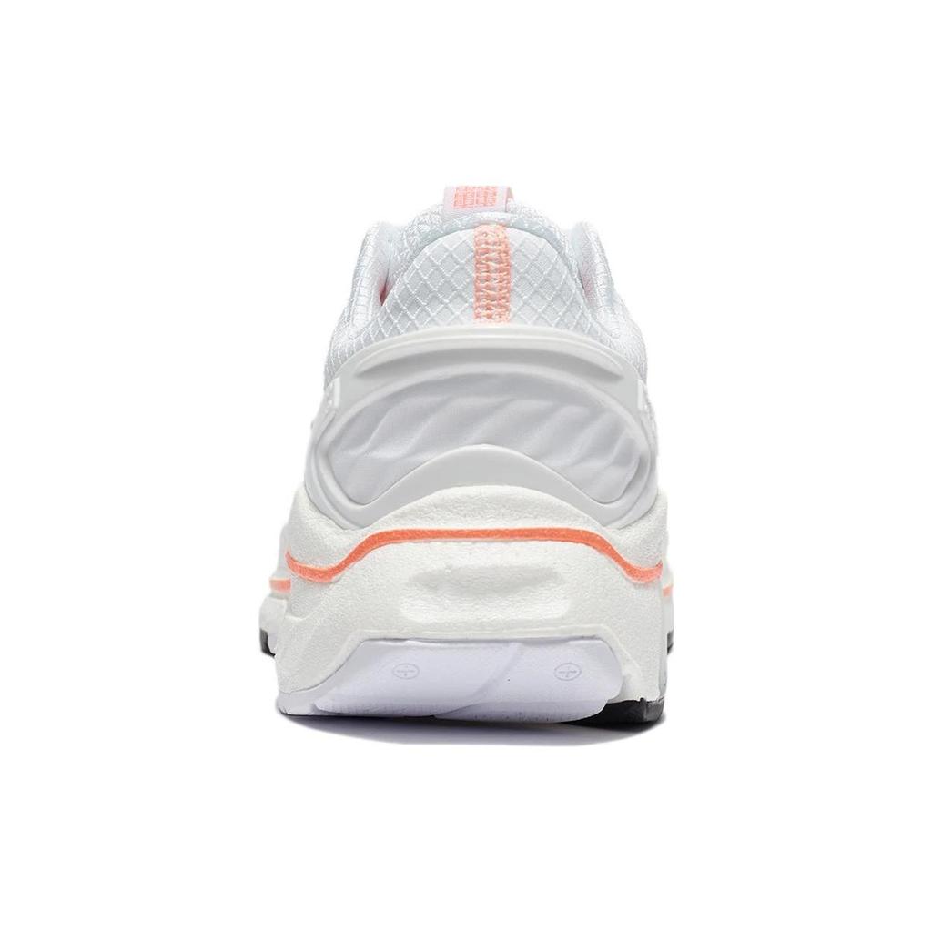 Li Ning BOOM Technology Fabric Cushioning Slip Resistant Abrasion Resistant Low top  Running Shoes Men's White ARZR001-14