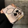 Metal Lens Bracket Suitable for Apple 16promax Magnetic Phone Case IPhone 15 Transparent 14pm Anti Fall Case