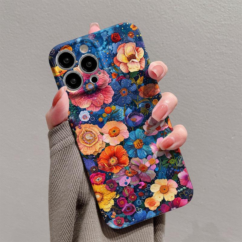 Luxury Flower Phone Case for vivo Y400 Y04 Y29 Y39 Y03 Y19 Y36 Y100 Y75 Y77 Y02 Y17S Y20 X90 X80 V60 V50 V40 V27 Pro Lite 4G 5G
