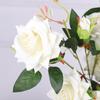 Simulation Rose Single Flannel 5 Heads Small Gemstone Rose Wedding Flower Arrangement