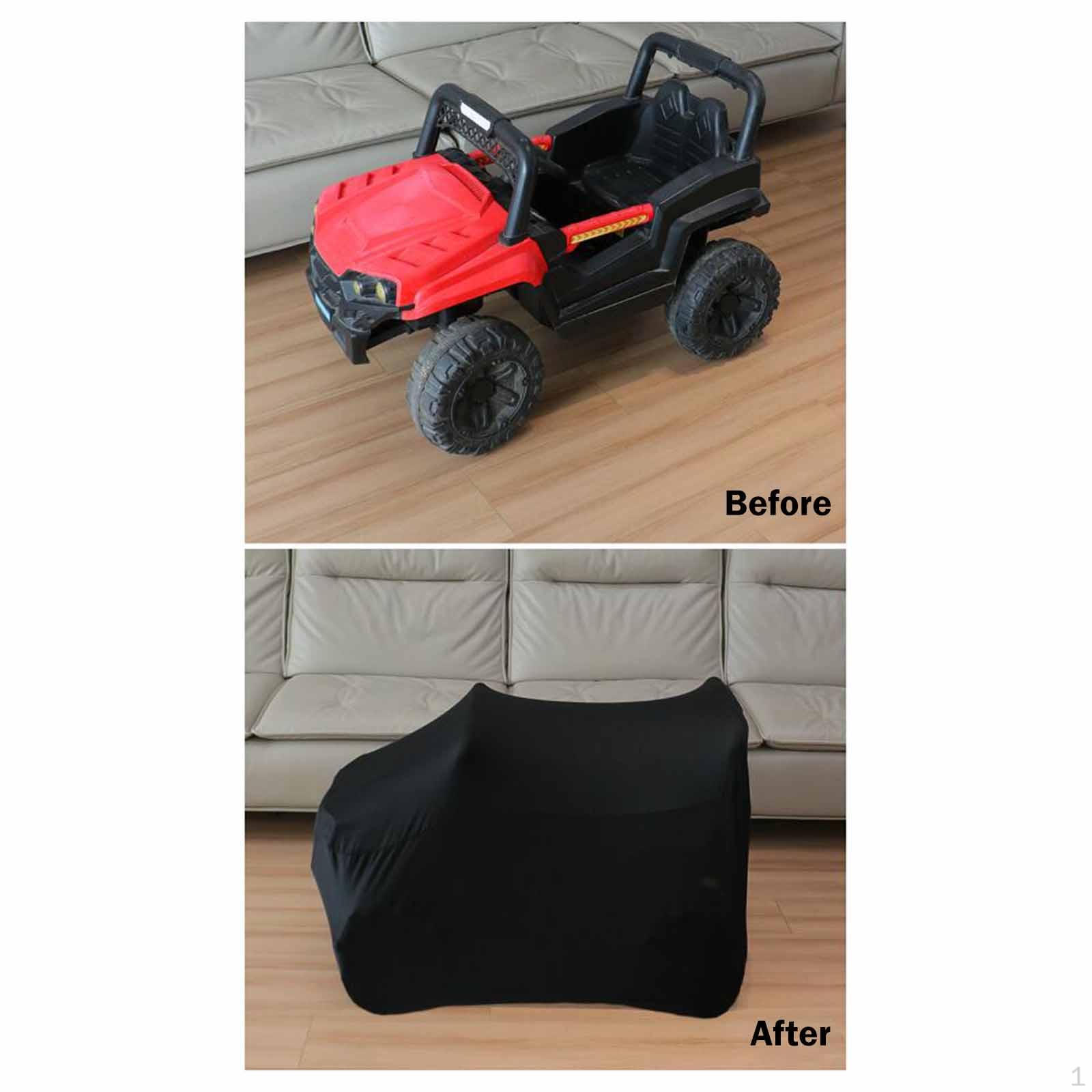 

Car Cover Dustcover Indoor Outdoor Protection for Patio Electric Children Wheels Toy Vehicles Black 80x50x26cm