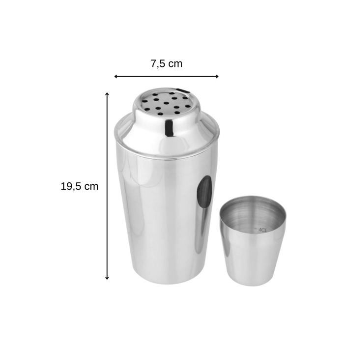 Set Shaker À Cocktails En Inox 400 Ml Et Doseur À Alcool 2 Et 4 Cl - FACKELMANN - Bar Concept