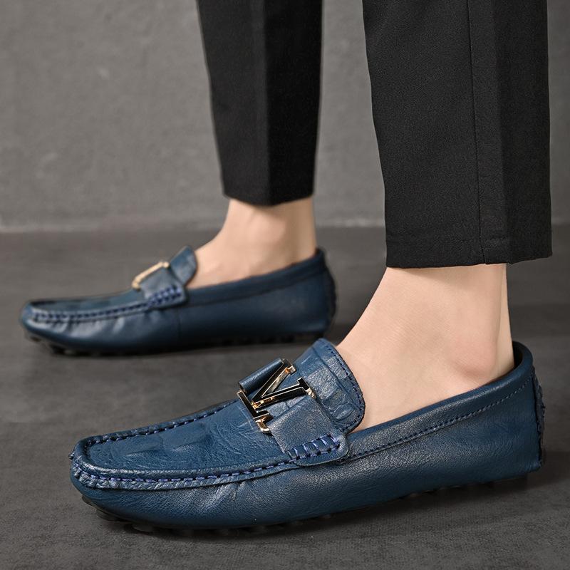 Mens Shoes Leather Male Men's Men Oxfords Dress Shoes for Men Luxury Designer Loafers Flats Men Leather Man Shoes