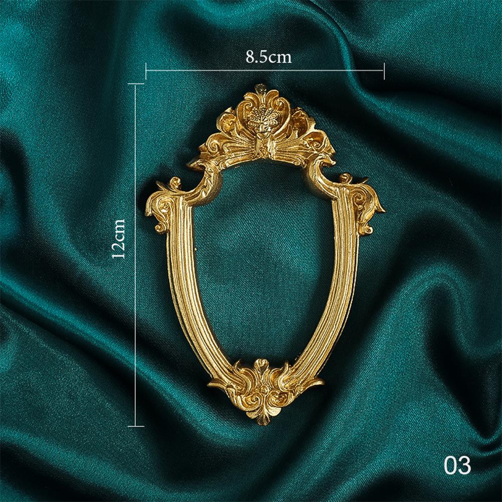 Golden Retro Photo Frame Nail Art Jewelry Decoration Home Decoration Photography Background Shooting Photo Props