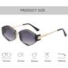 New Fashion Brand Designer Luxury Sunglasses Women  Vintage Rimless Letter Party Shades Glasses Outdoor Travel Sunglasses