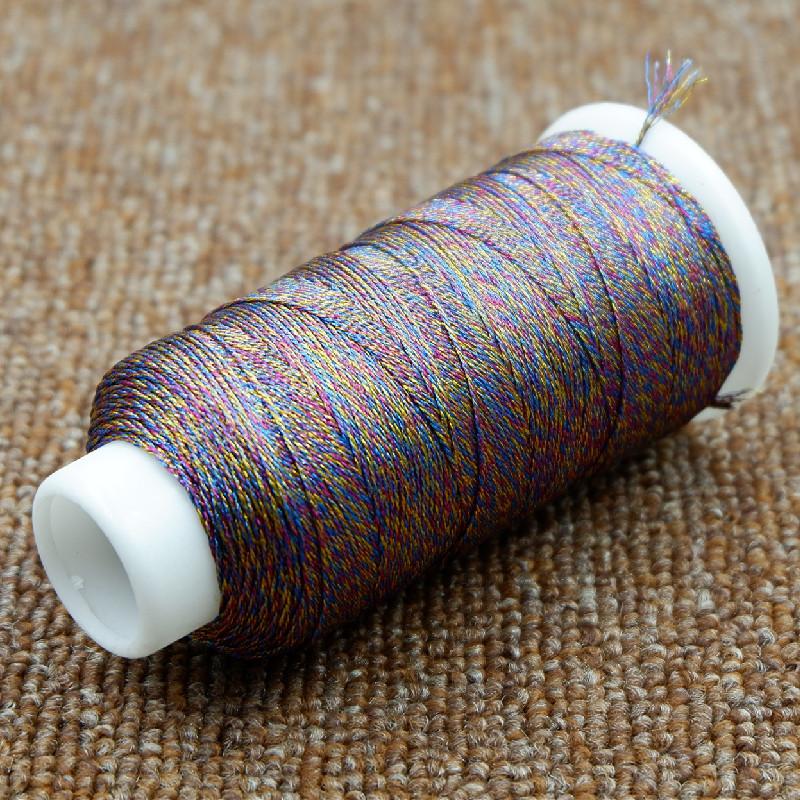 Large Roll 3 Shares 6 Shares 9 Shares 12 Shares Gold Thread Gold And Silver Strands Thread Diy Hand-Woven Thread Color Jewelry Accessories Gold Wire