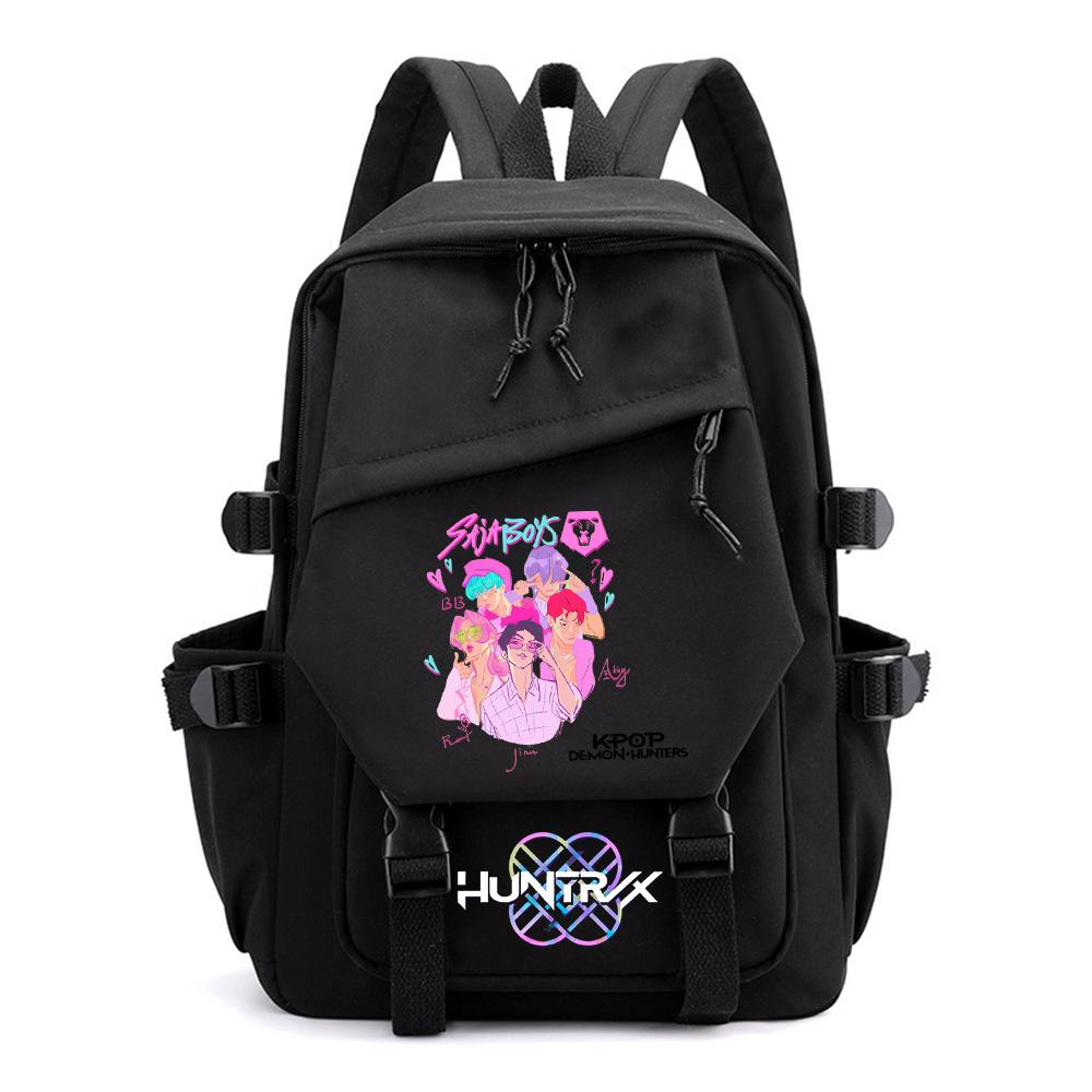 Anime K-Pop Printed Waterproof Backpack for Teen Boy Gril Schoolbag Children Student Women Large Capacity Travel Bag Kid Gift Mochila