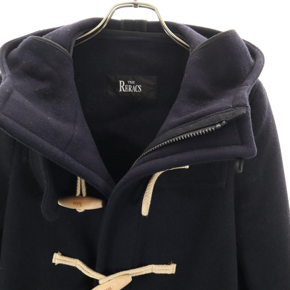 THE RERACS Made In Japan Melton Duffel Coat 36 Dark Blue Women Used