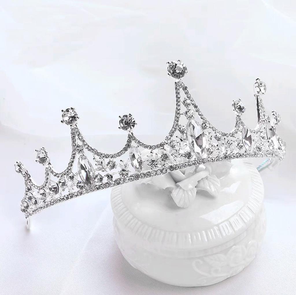 Children's Crown Tiara Princess Girl Performance Crown Girl Birthday Crystal Headband Tiara Performance Catwalk Accessories
