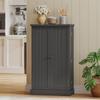 Kitchen Cupboard, Freestanding Multi-Storage Kitchen Pantry Cabinet with Adjustable Shelves, Black